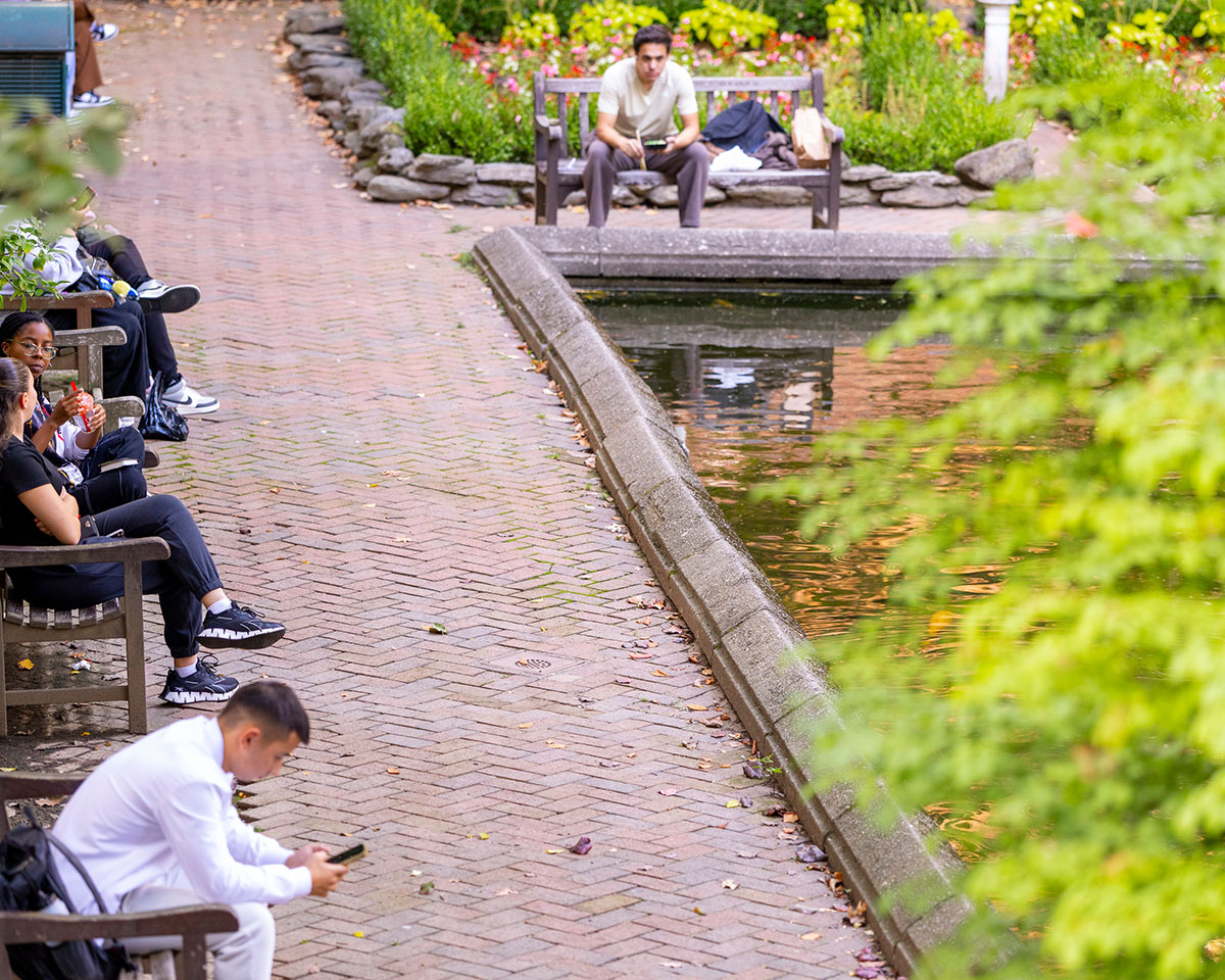 Handelman_2025_0048_Students_at_Lily_Pond_1_1200x960