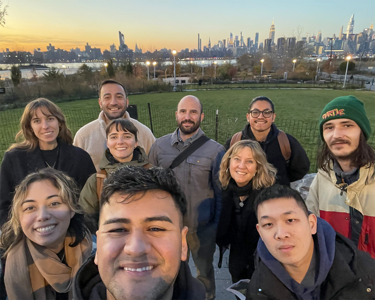 Students near Bushwick Inlet