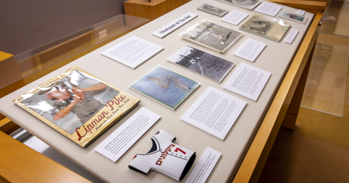 Part of the exhibit tips the cap to Brooklyn Jewish baseball players, including Sam Nahem, a pitcher for the Brooklyn Dodgers from 1938 to 1945. Nahem broke barriers as one of the few Jewish players in Major League Baseball during his era. His career and legacy reflect the contributions of Jewish athletes to America’s pastime and the rich cultural history of baseball in Brooklyn.