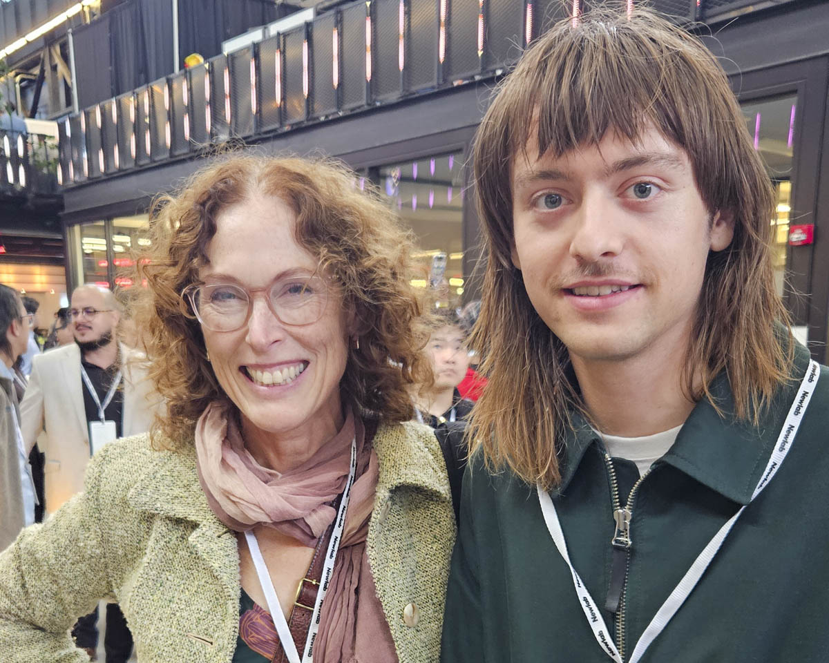 Carrie Sadovnik, Brooklyn College’s director of Environmental Health, Safety, and Sustainability, with student sustainability leader Tommy Richards, whose advocacy and engagement have helped advance environmental initiatives across campus.