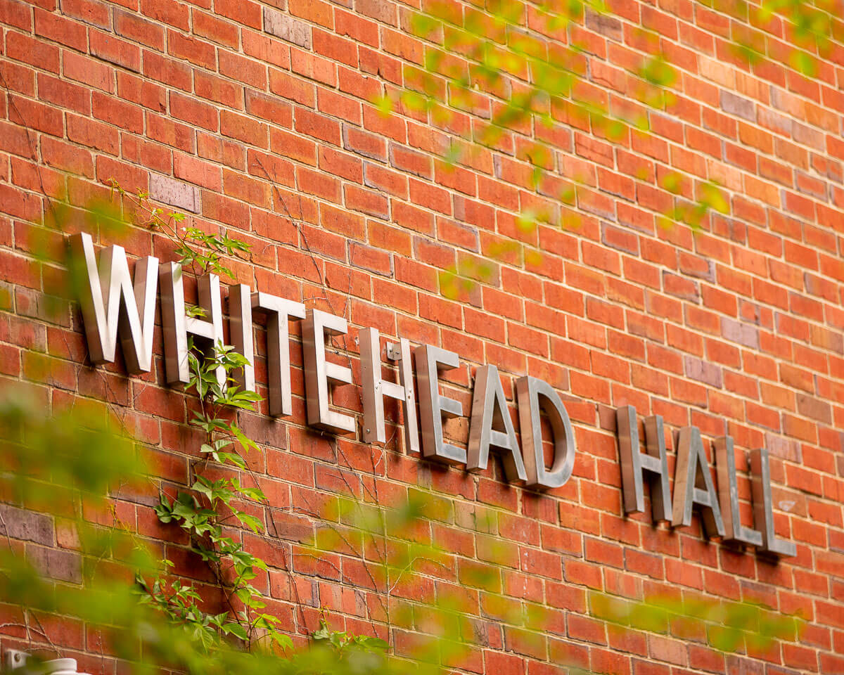 Whitehead Hall Signage