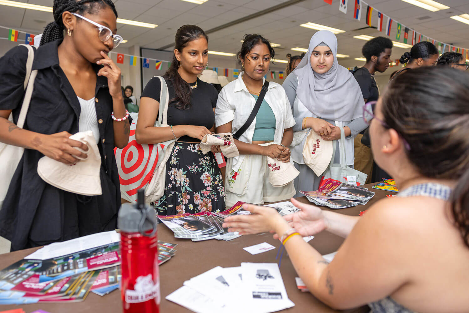 Students gather for the campus’s annual diversity fair, designed to foster unity and inclusivity among students.