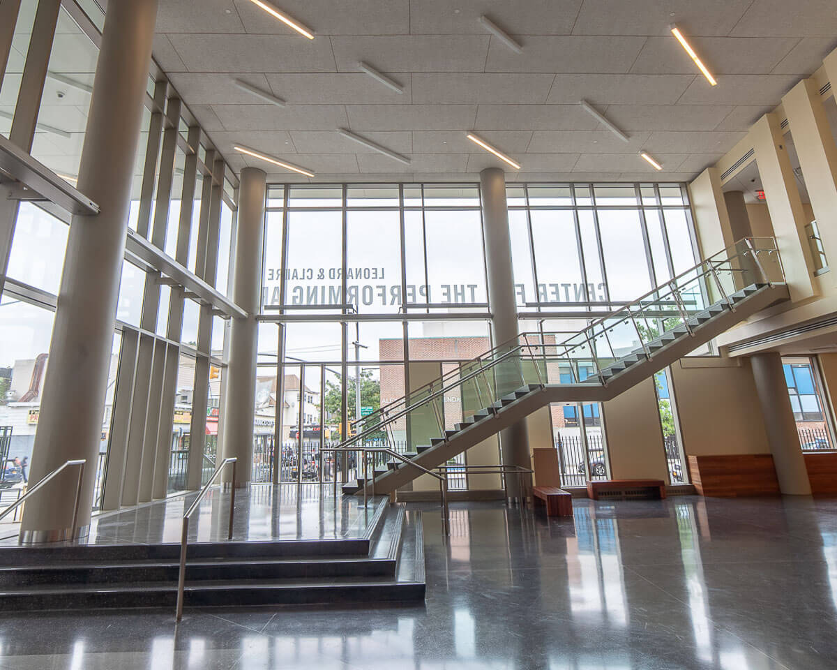 Tow Center Atrium & Terrace © Brooklyn College